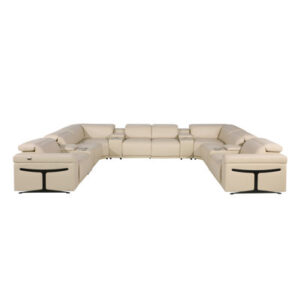 1126 12 - Piece Leather Sectional
