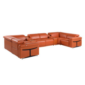 1126 8 - Piece Leather Sectional