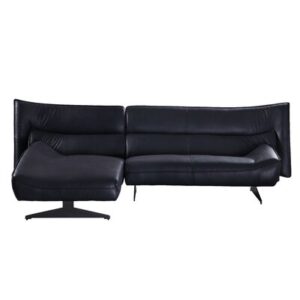 113" Wide Genuine Leather Left Hand Facing Sofa & Chaise