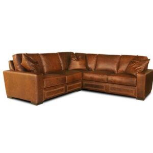 Downtown Cowboy 105" Wide Genuine Leather Corner Sectional