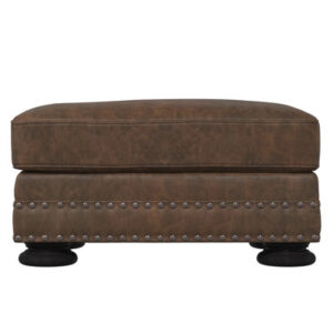 Foster 29" W Genuine Leather Rectangle Standard Ottoman
