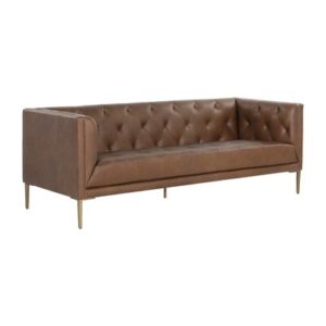 Hudaifa Sofa - Vintage Caramel Leather