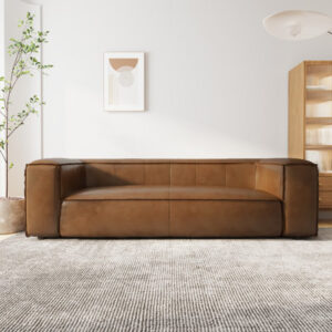 Jaquavius 93.9'' Genuine Leather Sofa
