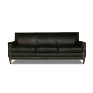 Memphis 82" Genuine Leather Square Arm Sofa