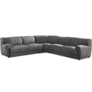 Rafif 3 - Piece Leather Sectional