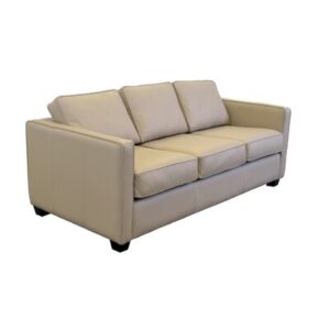 Ramdas 82" Genuine Leather Square Arm Sofa