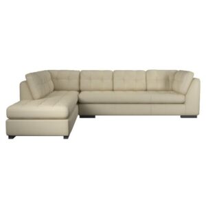 Rameek 126" Wide Genuine Leather Corner Sectional