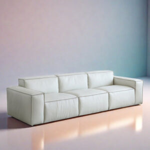 TM726605396184HL&Color 110.24'' Genuine Leather Square Arm Modular Sofa