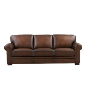 Brookfield 95" Top Grain Leather Sofa Couch