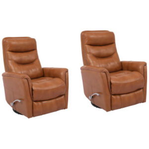 Carren 31" Wide Genuine Leather Swivel Standard Recliner