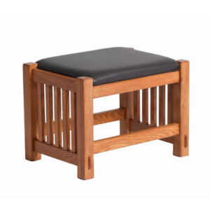 Elree Leather Ottoman
