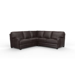 Lanier 2x2 100% Full Top Grain Leather Sectional
