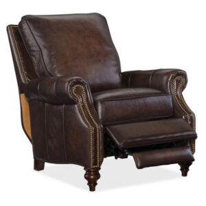 Lindley 32.75" Wide Genuine Leather Manual Club Recliner