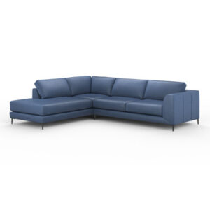 Luxor 100% Full Top Grain Leather Sectional