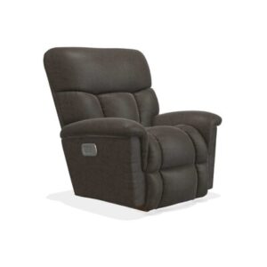 Mateo Leather Match Power Rocking Recliner with Power Headrest and Lumbar