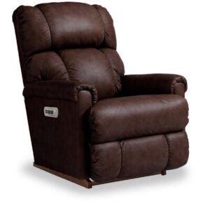 Pinnacle Leather Match Power Rocking Recliner with Power Headrest and Lumbar