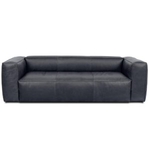 Rutherford Home Amalfy 97" Leather Sofa - Shale