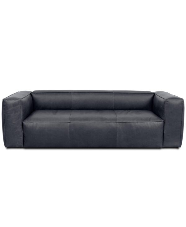 Rutherford Home Amalfy 97" Leather Sofa - Shale