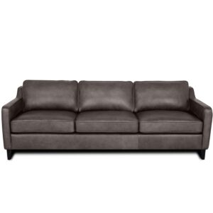 Rutherford Home Bari 92" Leather Sofa - Iron