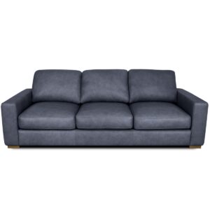 Rutherford Home Matera 96" Leather over 3 Sofa - Shale