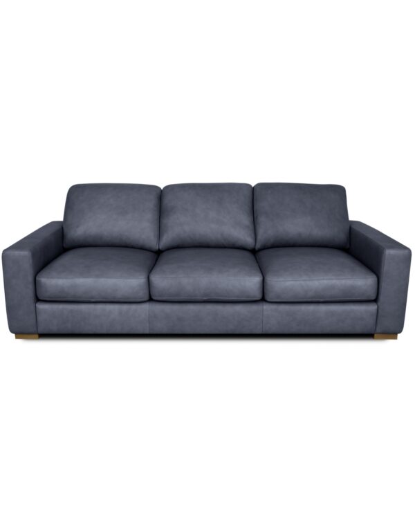 Rutherford Home Matera 96" Leather over 3 Sofa - Shale