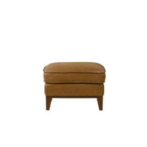 Salena Genuine Leather Square Standard Ottoman
