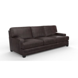 Santana 99" Deeper and Wider 100% Full Top Grain Leather Sofa