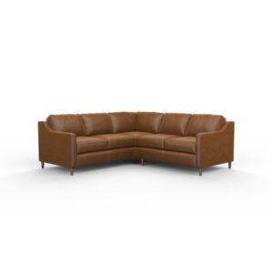 Sorrento 2x2 100% Full Top Grain Leather Sectional