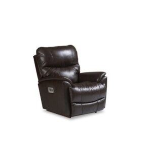 Trouper Leather Match Power Rocking Recliner with Power Headrest and Lumbar