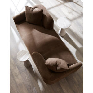 Coco Leather Tete-A-Tete Conversation Sofa