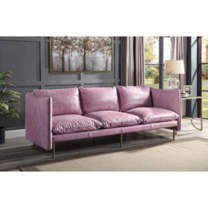 Edalia Sofa In Wisteria Grain Leather