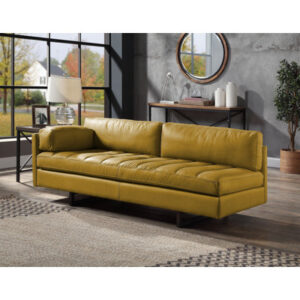 Mishari 74'' Genuine Leather Pillow Top Arm Sofa