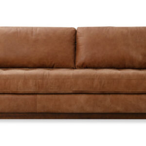 Newport 91" Leather Sofa, Cognac