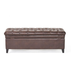 Asylbek Vegan Leather Ottoman
