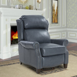 Foxton 35" Wide Genuine Leather Manual Club Recliner