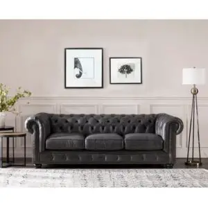 Freddie 95'' Leather Sofa