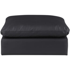 Hirrah 40" Wide Vegan Leather Rectangle Standard Ottoman