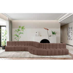 Humayun 197" Vegan Leather Sofa