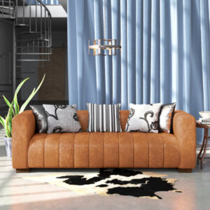 Oxley Full-Grain Genuine Italian Leather Sofa