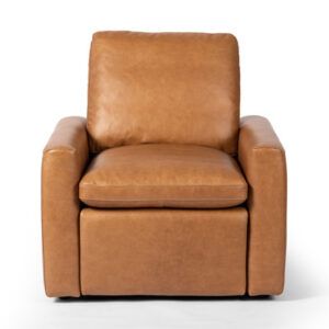 Wilma 35.75'' Wide Genuine Leather Manual Zero Clearance Standard Recliner