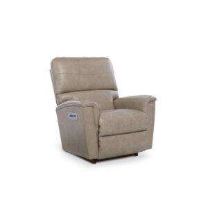 Ava Leather Match Power Rocking Recliner with Power Headrest and Lumbar