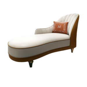 Comfortable Leather Recliner With Sponge Filling Upholstered Chaise Lounge