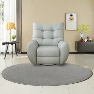 Comfortable large stain-resistant leather recliner