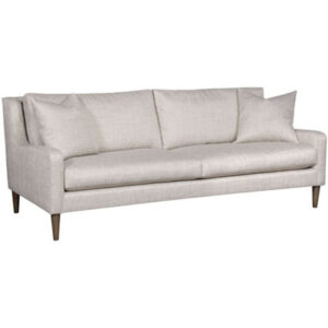 Josie 86.5" Genuine Leather Square Arm Sofa