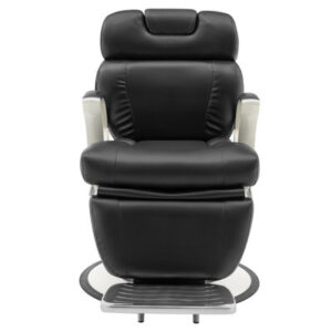 Manrico 26" Wide Vegan Leather Hydraulic Pump Manual Swivel Ergonomic Salon Recliner