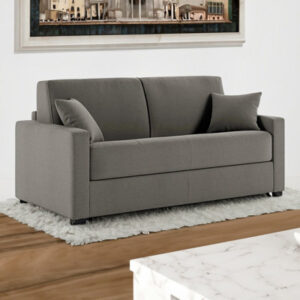 Marlene 81" Italian Top Grain Leather Queen Sofa Bed with Memory Foam Mattress