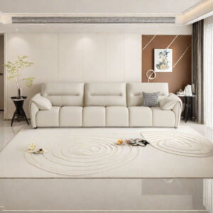 Modern Simple Small Apartment New In-line Sofa 118.11'' Genuine Leather Sofa