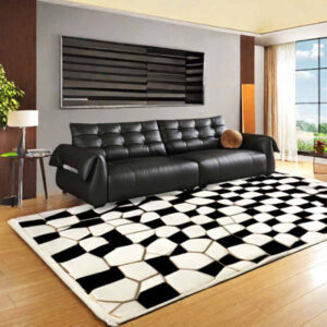 New Simple Straight Black Living Room Sofa 122.04'' Genuine Leather Sofa