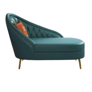 Solid Wood Frame And Leather Recliner Upholstered Chaise Lounge