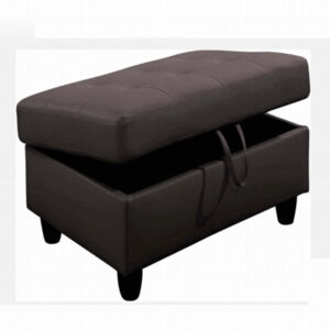 35'' Ottoman With Storage, Leather Ottoman Foot Rest